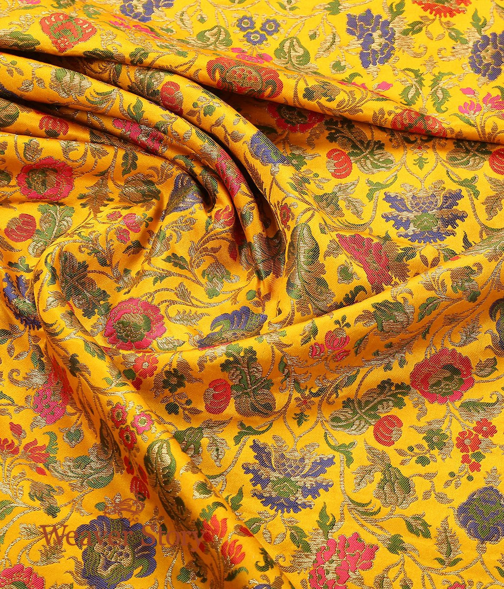 Handloom_Mustard_Meenakari_Kimkhab_Fabric_WeaverStory_05
