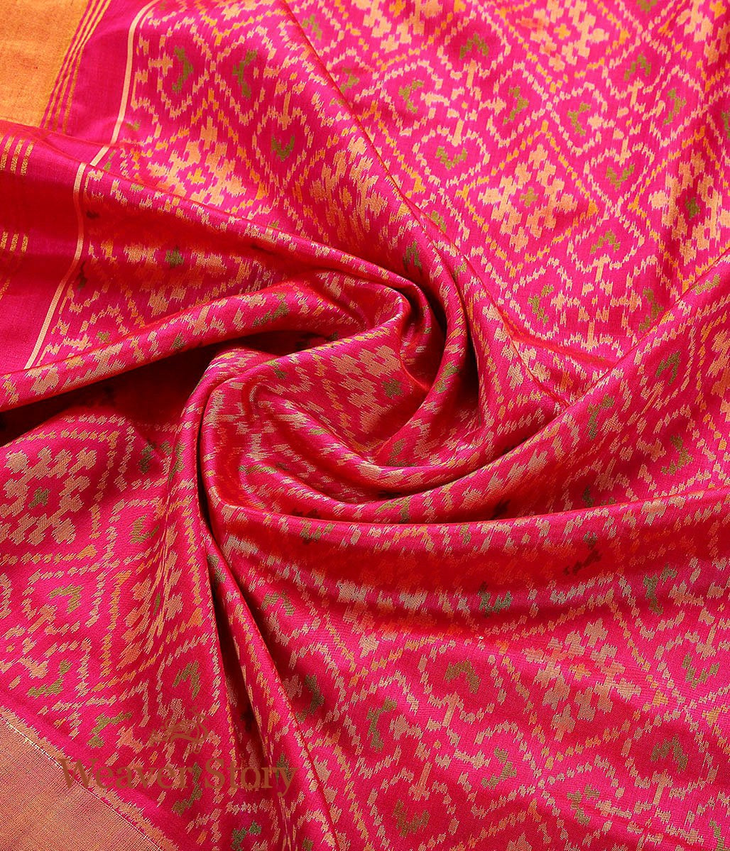 Handloom_Pink_Patola_Dupatta_WeaverStory_05