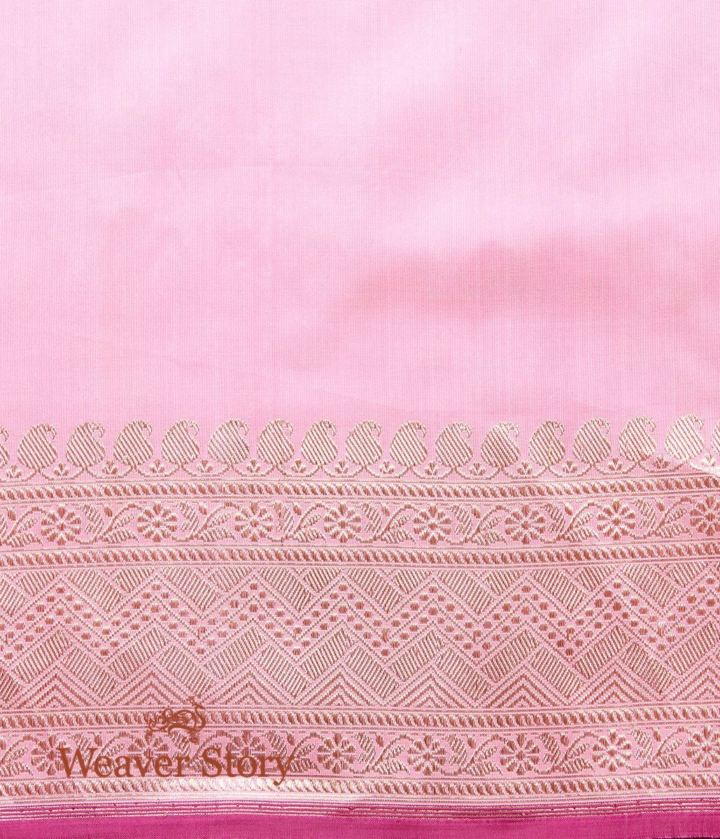 Handloom_Pink_Banarasi_Jangla_with_all_over_Booti_Woven_in_Silver_Zari_WeaverStory_05