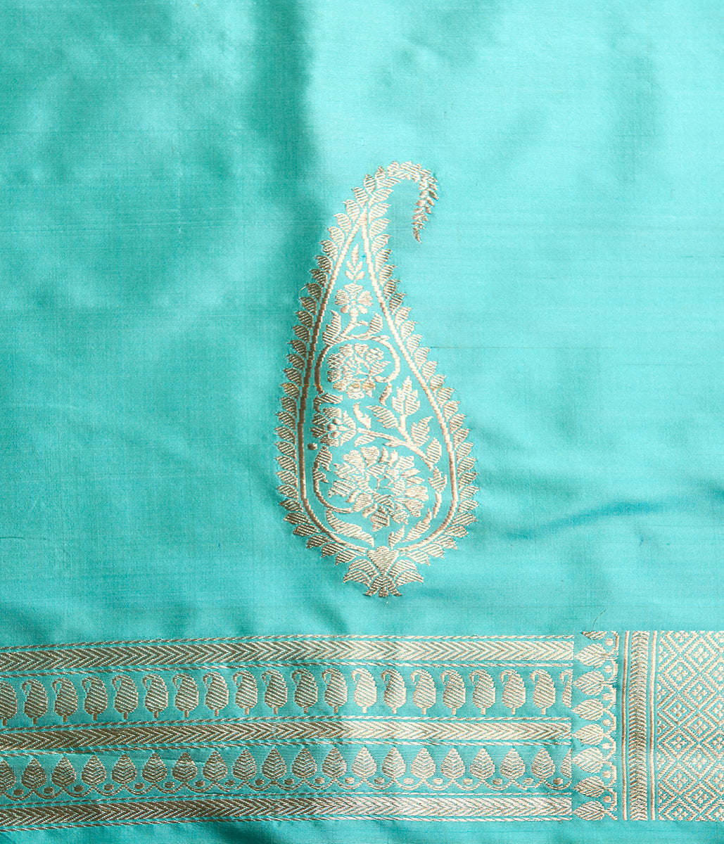 Handloom_Light_Green_Meenakari_Jangla_Saree_WeaverStory_05