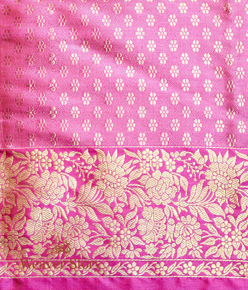 Handloom_Yellow_Plain_Ektara_Saree_with_Pink_Kadhiyal_Border_WeaverStory_05