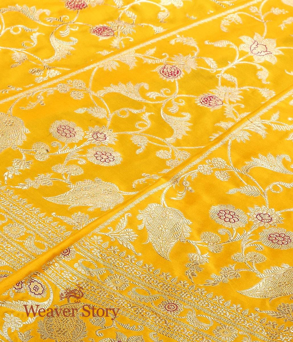 Handloom_Yellow_Banarasi_Kadhwa_Lehenga_with_Pink_Meenakari_WeaverStory_05