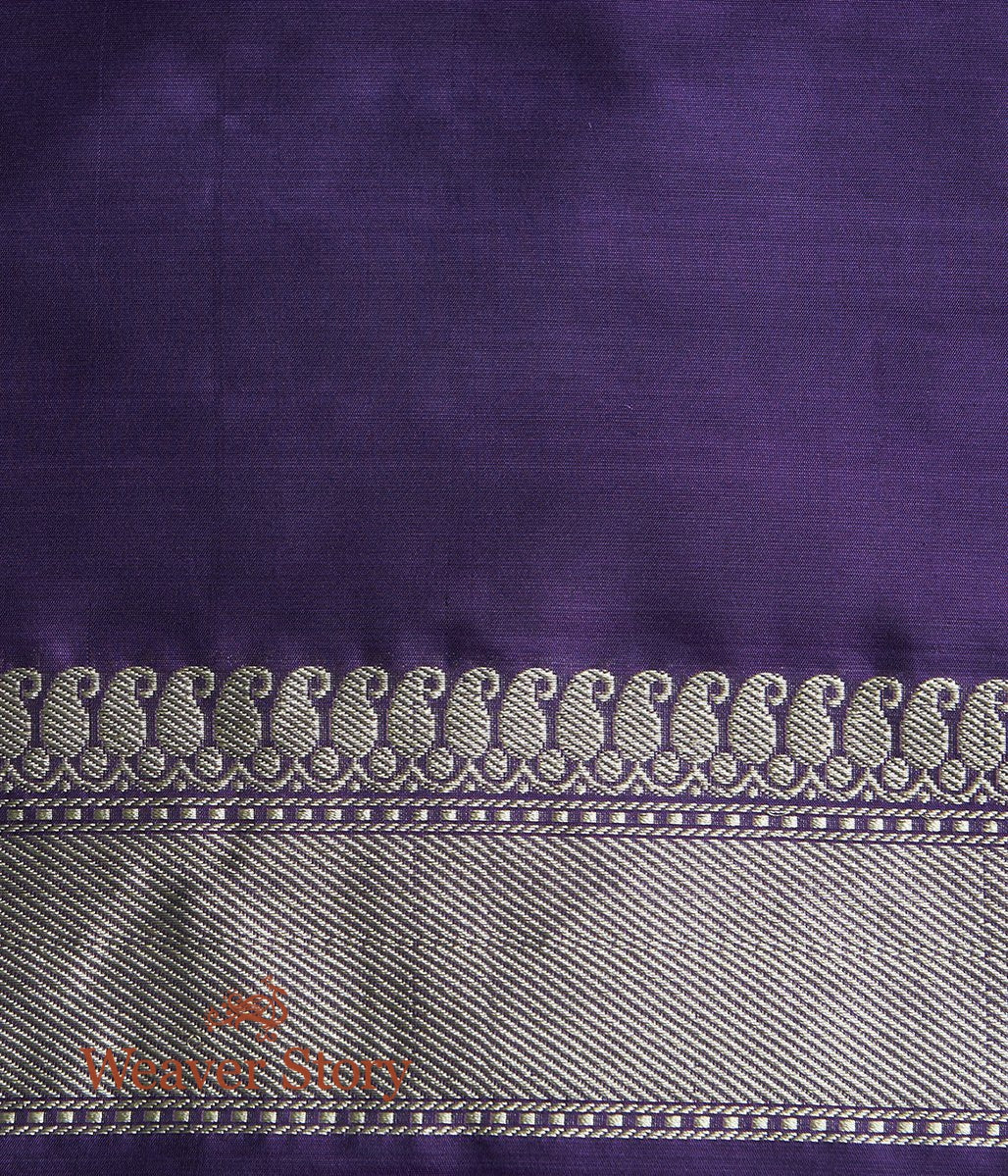 Handloom_Purple_Kadhwa_Jangla_Saree_with_Meenakari_WeaverStory_05
