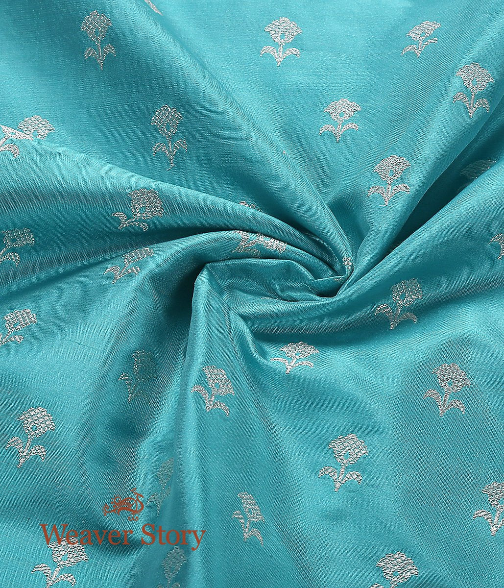 Handloom_Powder_Blue_Leaf_Booti_Tested_Zari_Fabric_WeaverStory_05