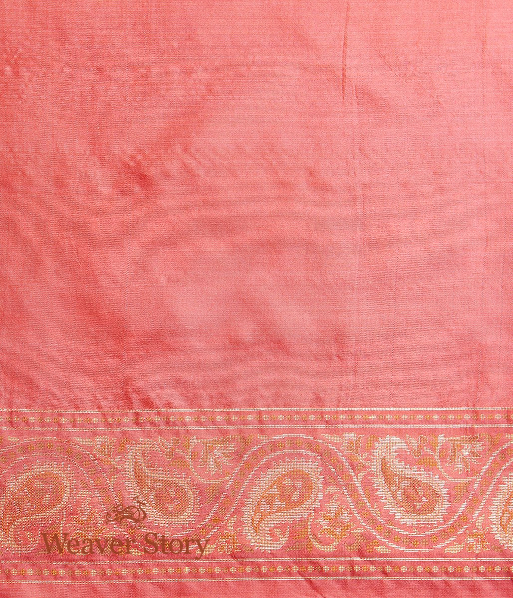 Handwoven_Gharchola_Saree_Orange_and_Pink_Dual_Tone_WeaverStory_05