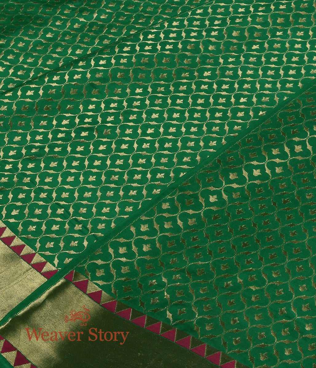 Handloom_Green_Cutwork_Kalidar_Jaal_Katan_Silk_Banarasi_Lehenga_WeaverStory_05