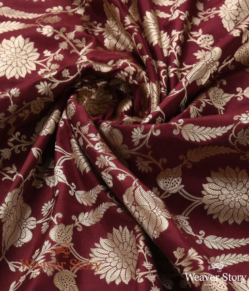Handwoven_Wine_Cutwork_Jangla_Dupatta_WeaverStory_05
