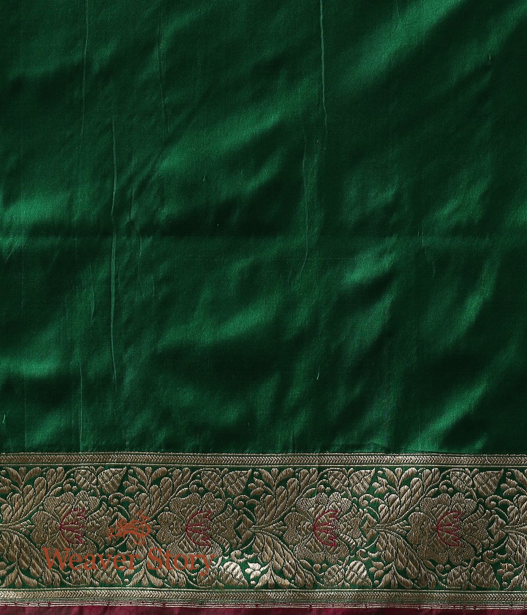 Handwoven_Green_Banarasi_Jangla_Saree_WeaverStory_05