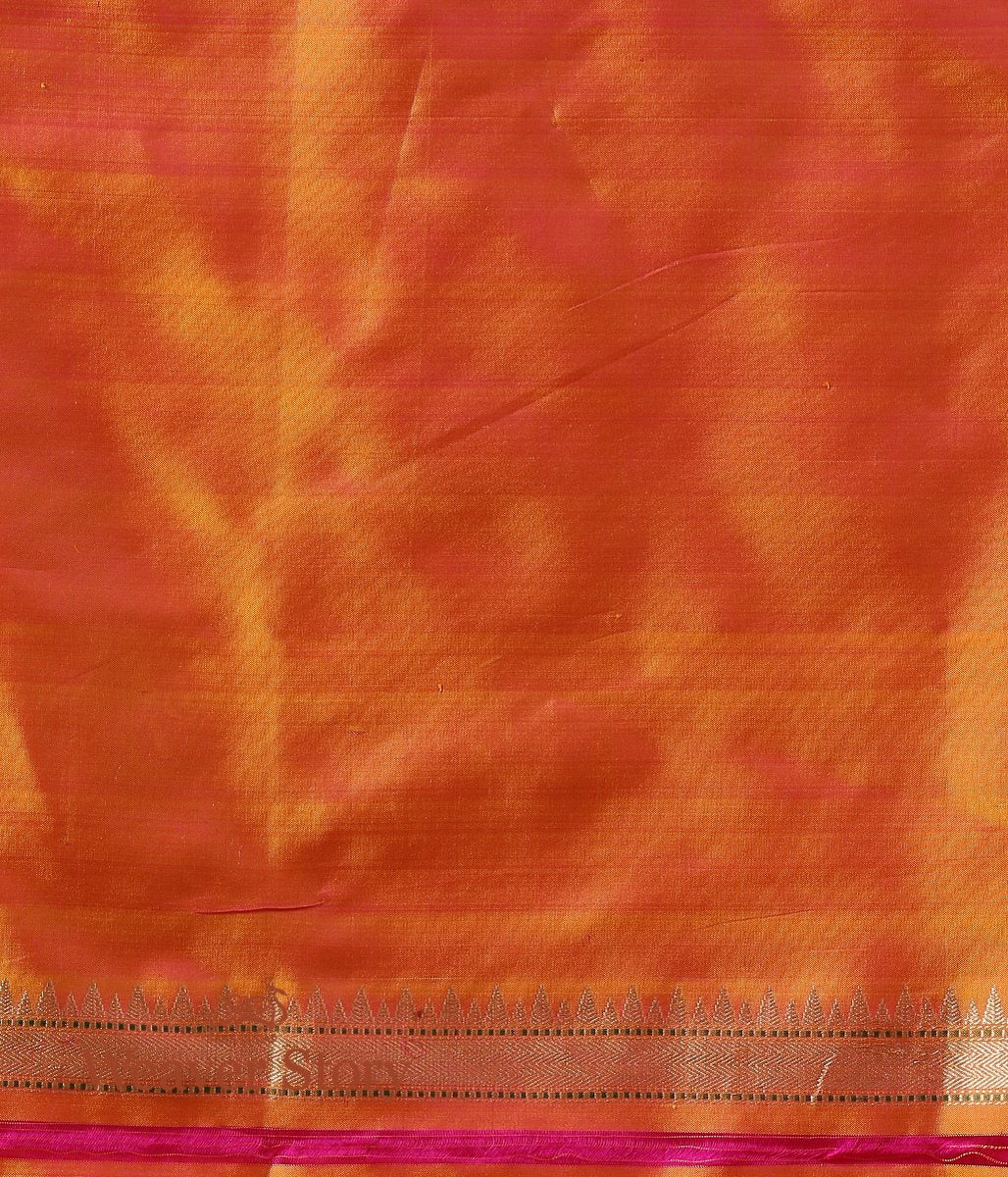 Handwoven_Yellow_and_Pink_Dual_Tone_Kadhwa_Booti_Ektara_Saree_WeaverStory_05