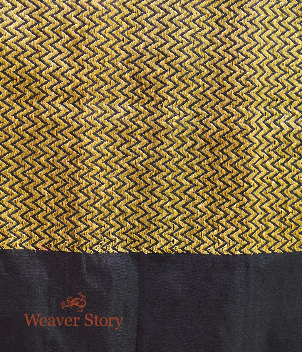 Handwoven_Blue_Kadhwa_Booti_Saree_WeaverStory_05