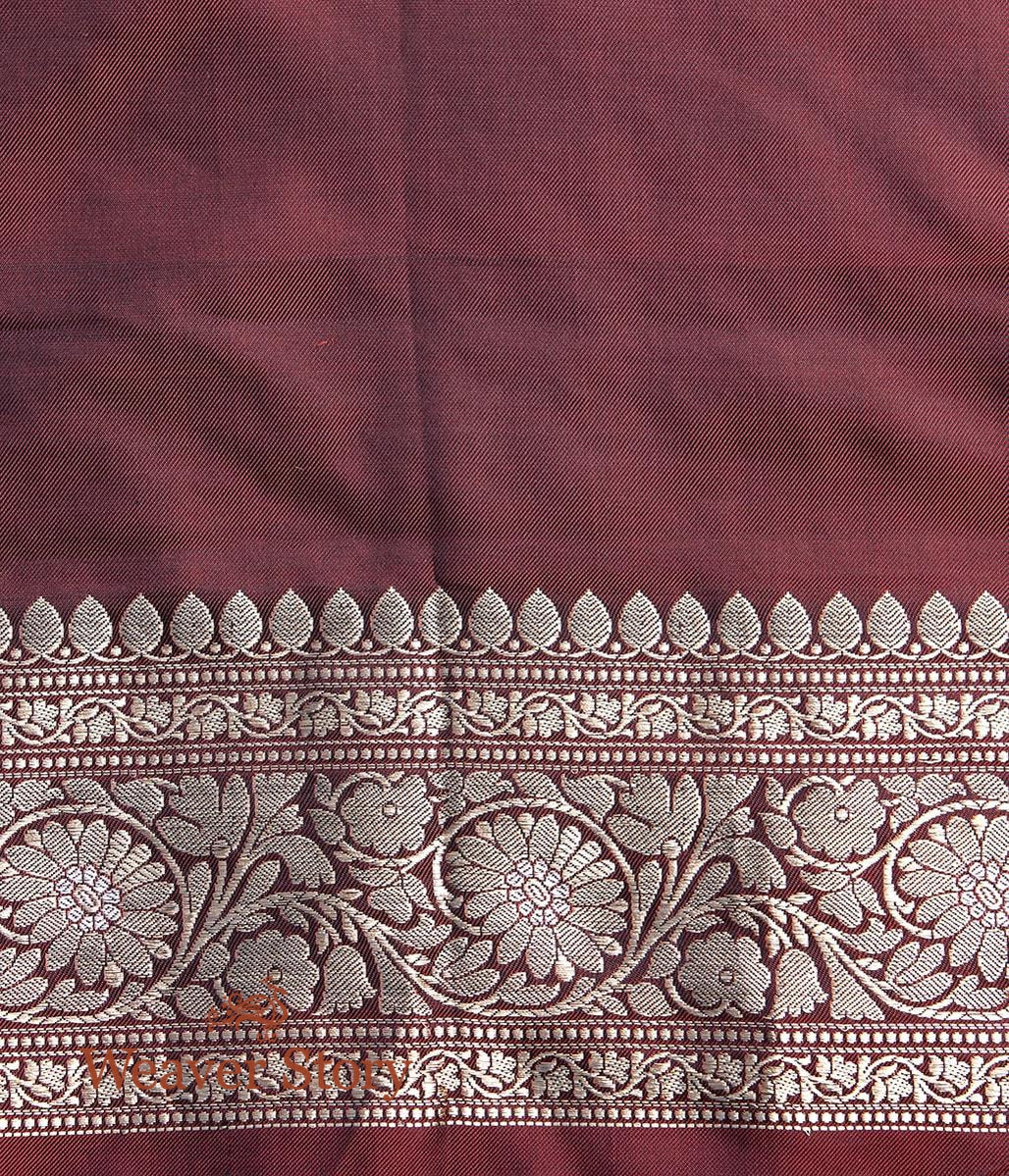 Handwoven_Burgundy_Angoor_Jangla_Saree_WeaverStory_05