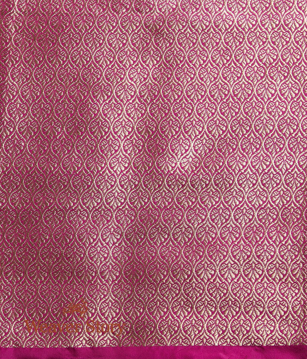 Handwoven_Blue_Floral_Booti_Saree_with_Purple_Brocade_Blouse_WeaverStory_05