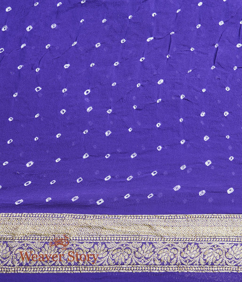 Handloom_Deep_Purple_Banarasi_Bandhej_Saree_WeaverStory_05