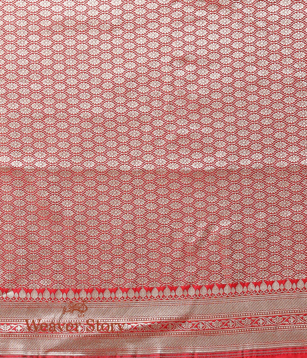 Handwoven_Red_Cutwork_Meenakari_Jangla_Saree_WeaverStory_05