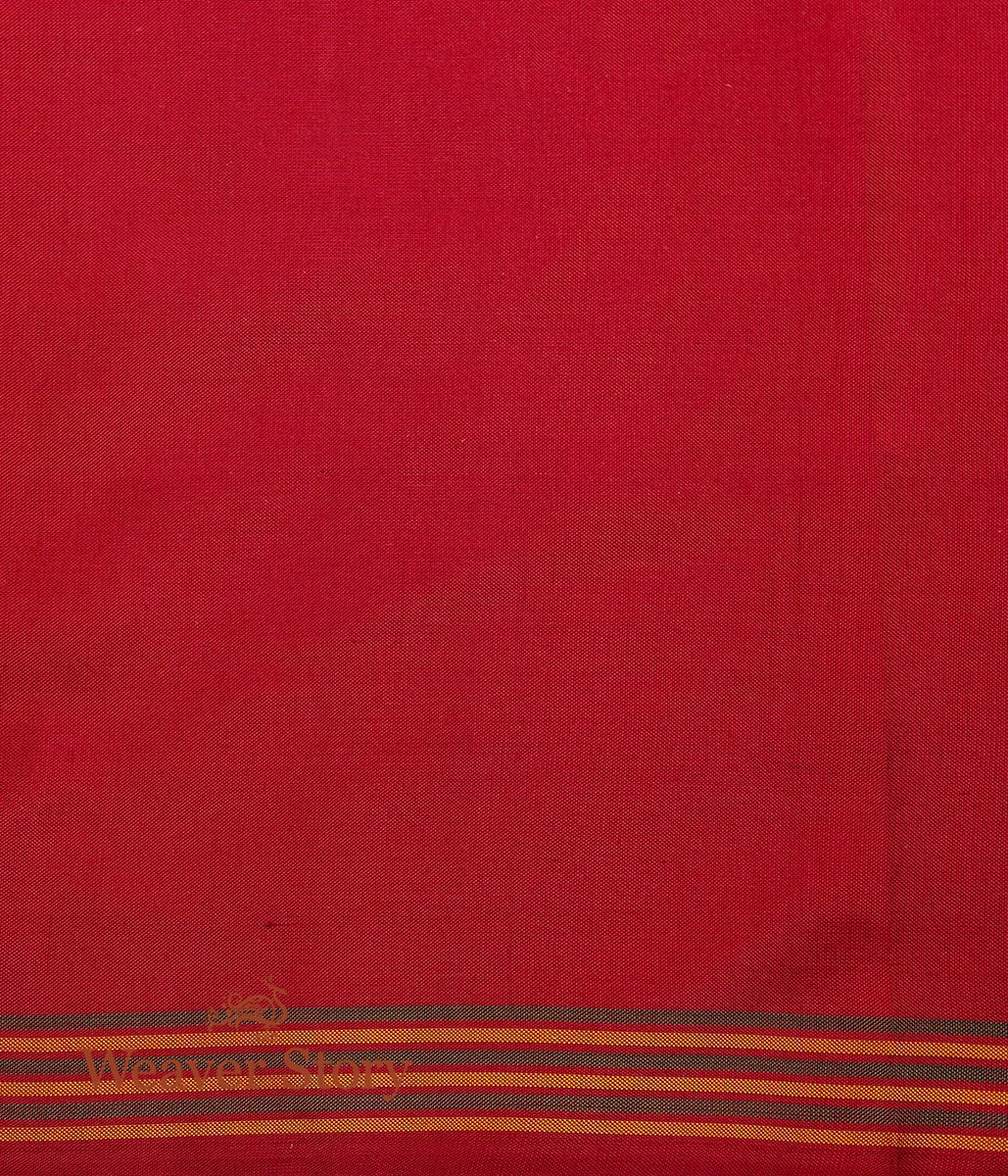 Handwoven_Maroon_and_Red_Dual_Tone_Gujarat_Patola_Saree_WeaverStory_05