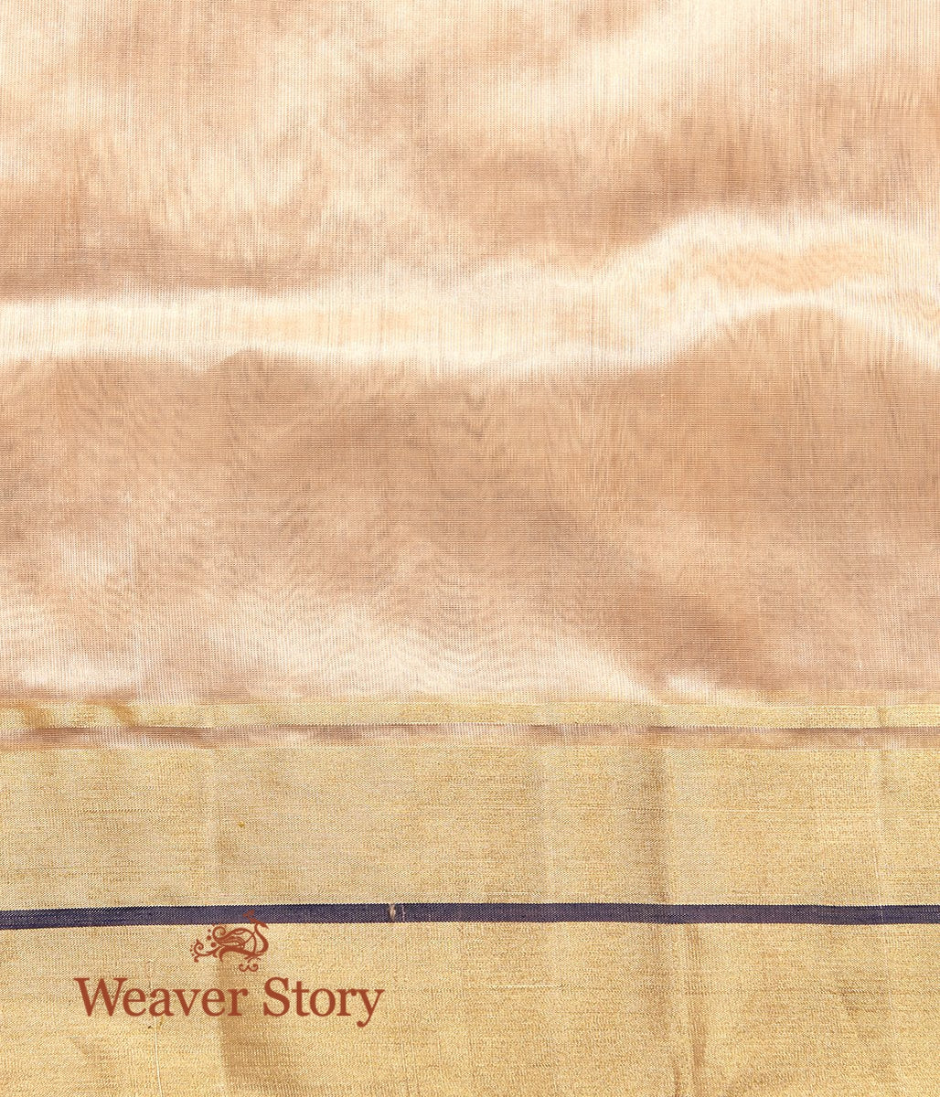 Handloom_Light_Peach_Floral_Booti_Saree_with_Blue_Meenakari_WeaverStory_05