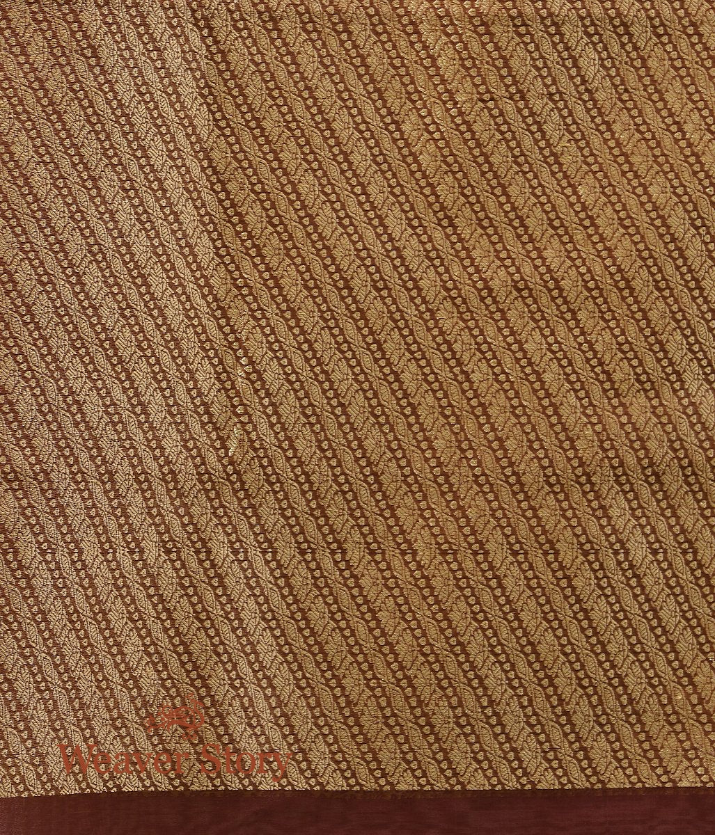 Handloom_Coke_Brown_Kadhwa_Booti_Saree_in_Pure_Cotton_WeaverStory_05