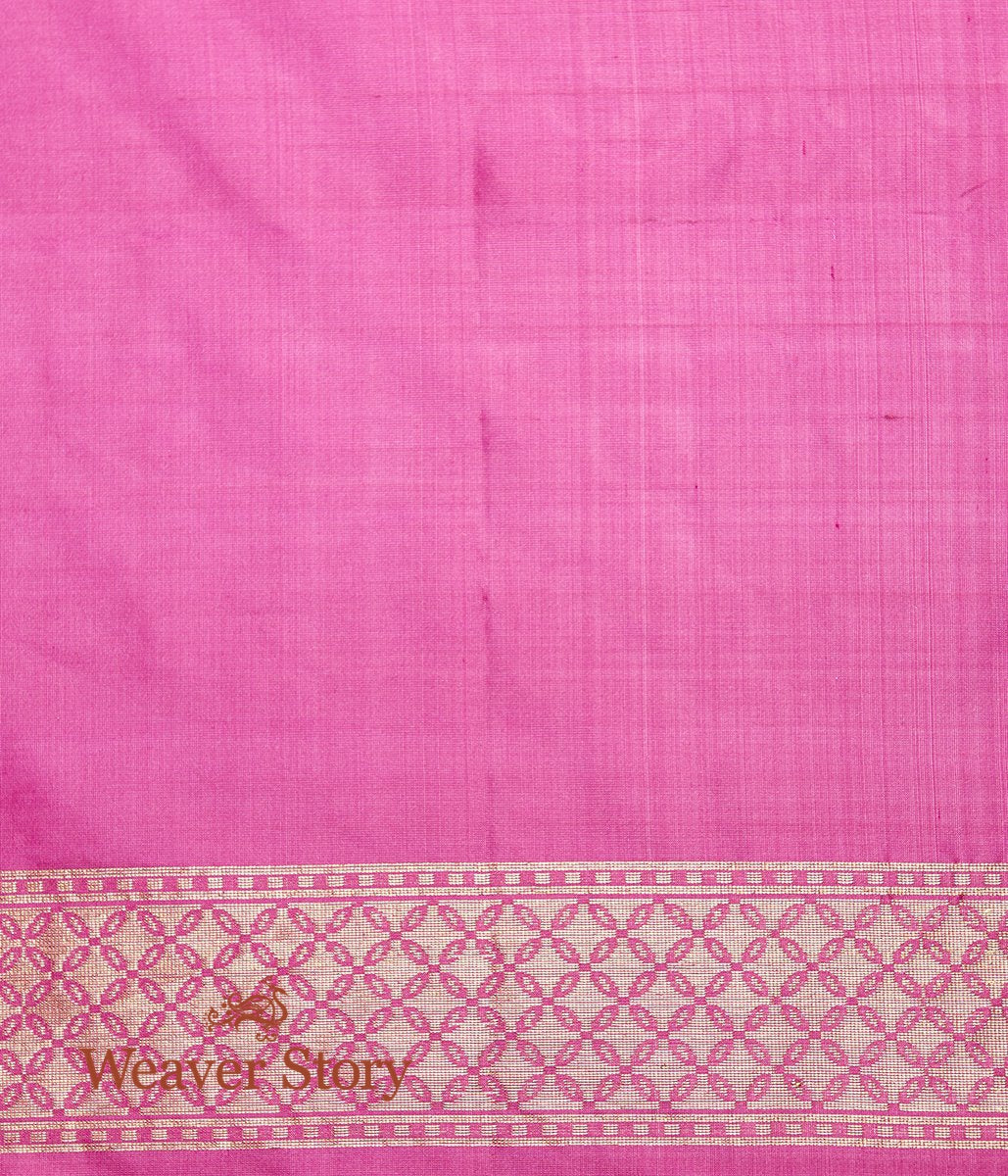 Handwoven_Rose_Pink_Meenakari_Banarasi_Patola_Saree_WeaverStory_05