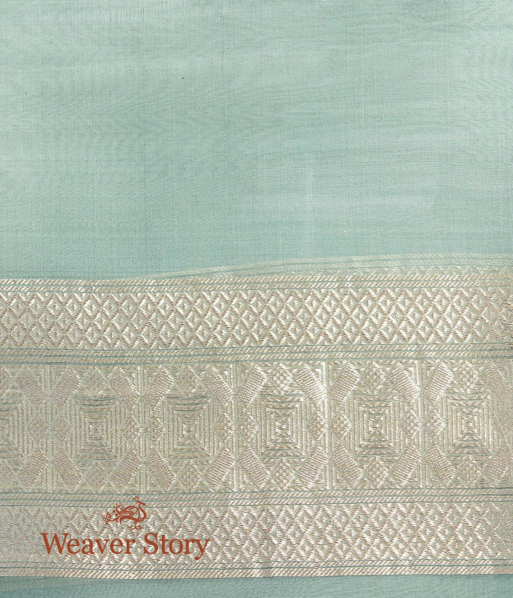 Handwoven_Light_Blue_Kora_Silk_Saree_with_Zari_Stripes_WeaverStory_05