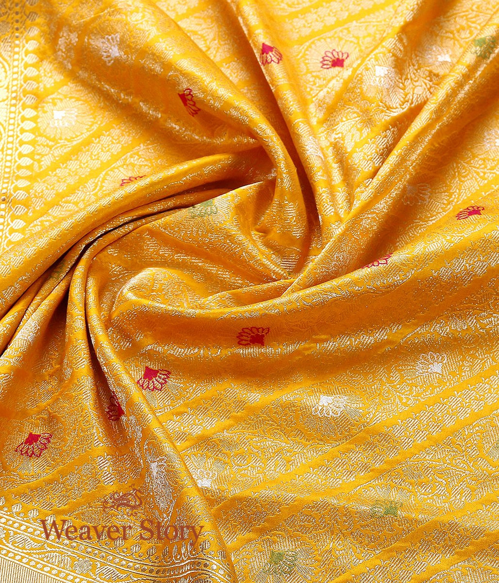 Handloom_Yellow_Aada_Kimkhab_Pure_Katan_Silk_Banarasi_Dupatta_WeaverStory_05
