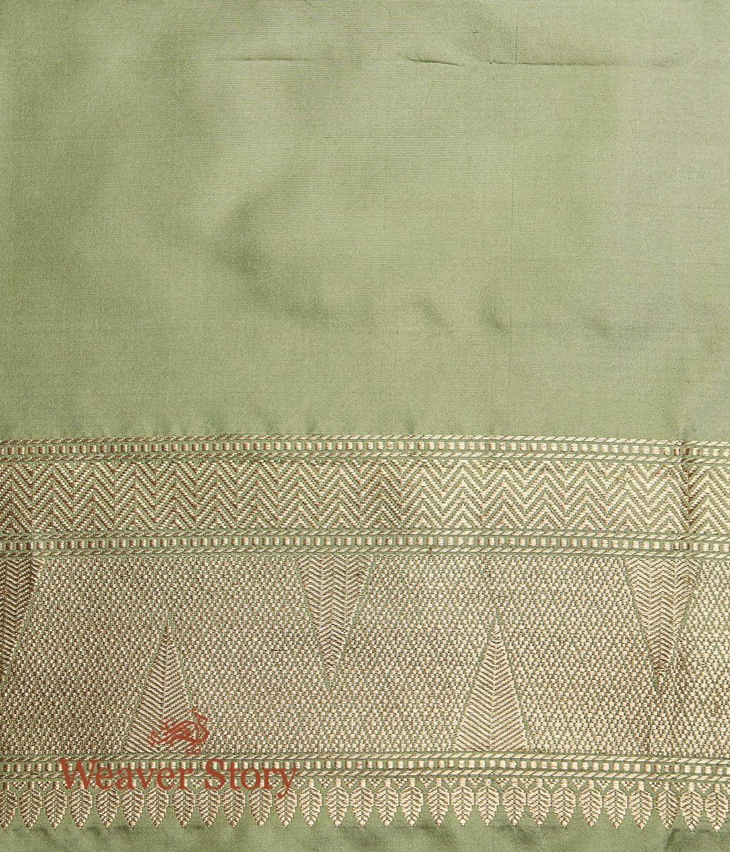 Handwoven_Pista_Green_Katan_Silk_Saree_with_Meenakari_Boota_WeaverStory_05