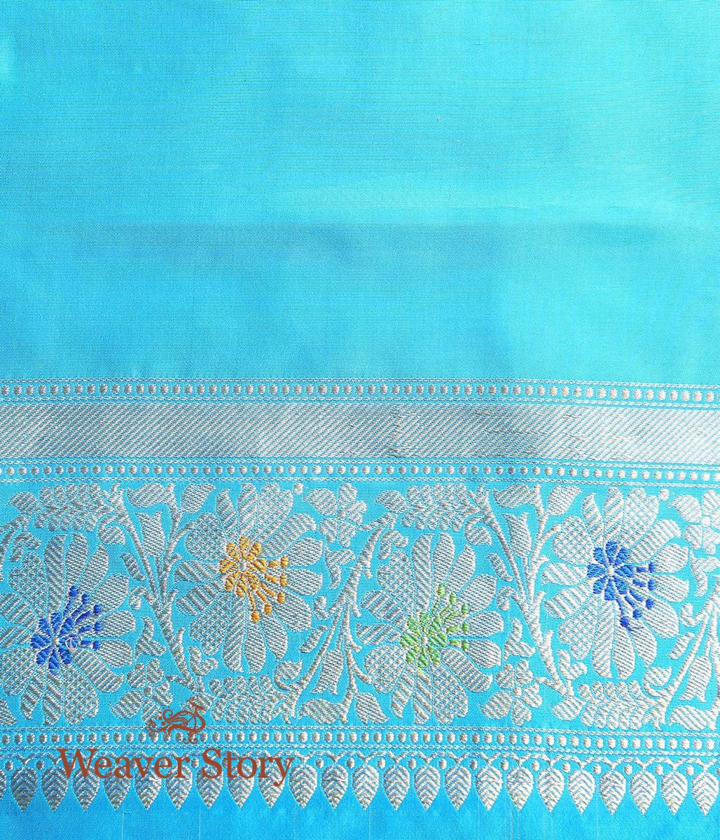 Handwoven_Blue_Meenakari_Jangla_Saree_WeaverStory_05