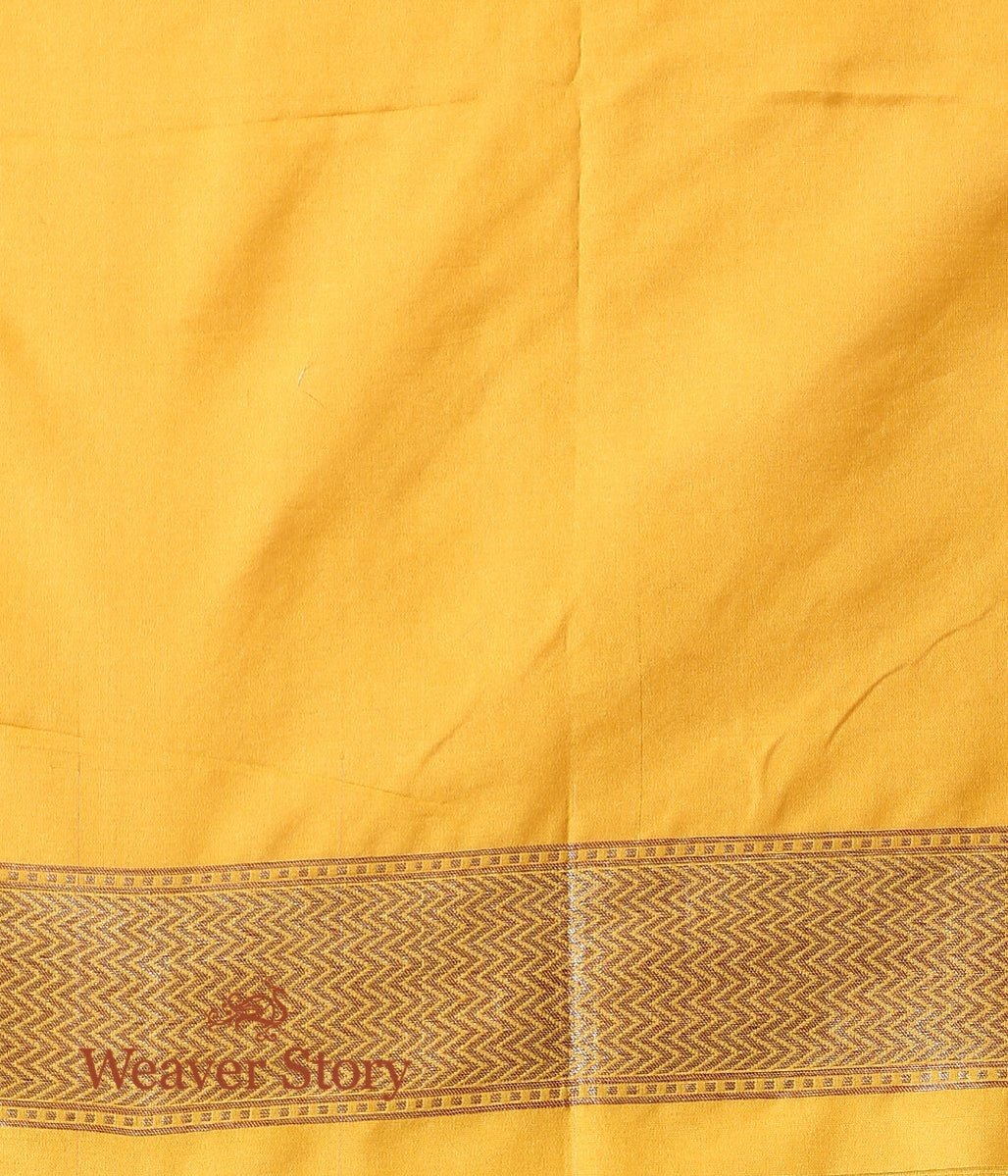Handwoven_Mustard_Antique_Zari_Jaal_Saree_WeaverStory_05