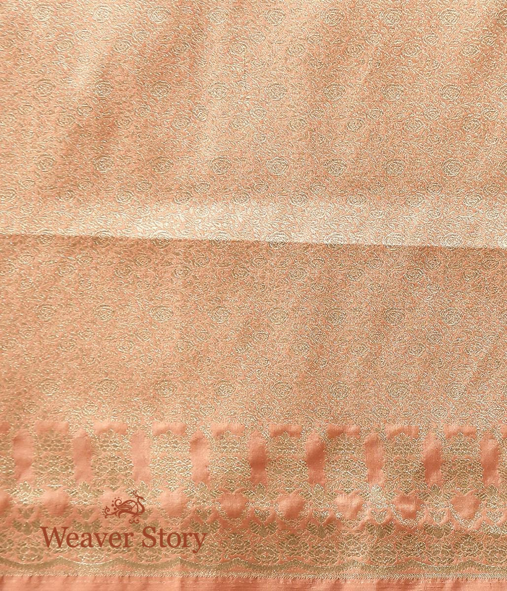 Handwoven_Dull_Peach_Banarasi_Saree_with_Floral_Scalloped_Border_WeaverStory_05