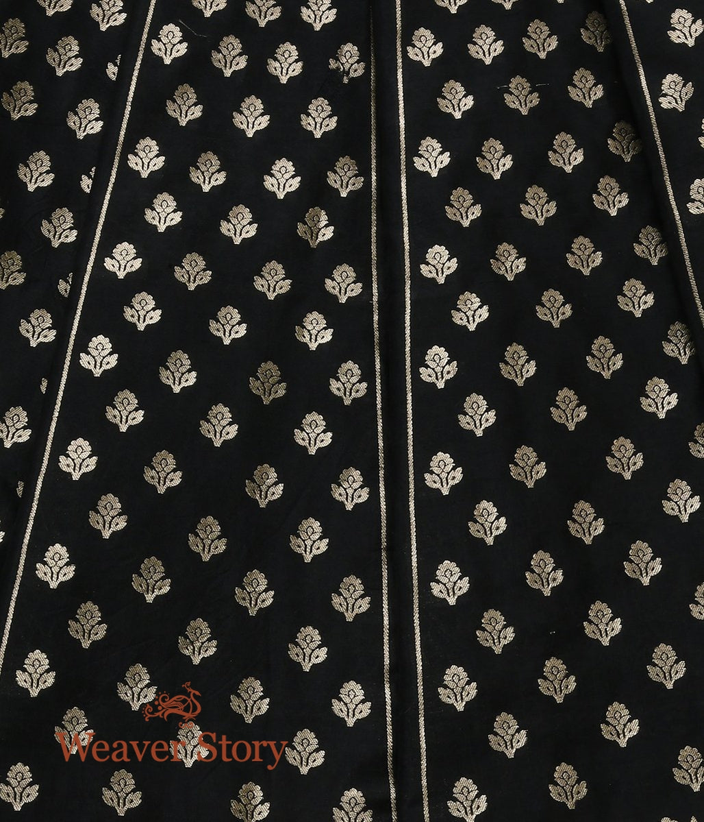 Handwoven_Black_Meenakari_Lehenga_WeaverStory_05
