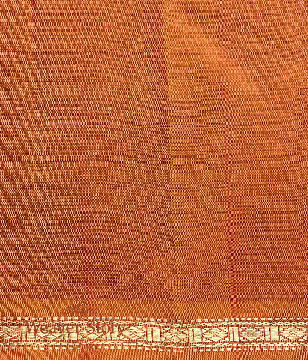 Handwoven_Red_Rani_Kanjivaram_Saree_with_Orange_Selvedge_WeaverStory_05