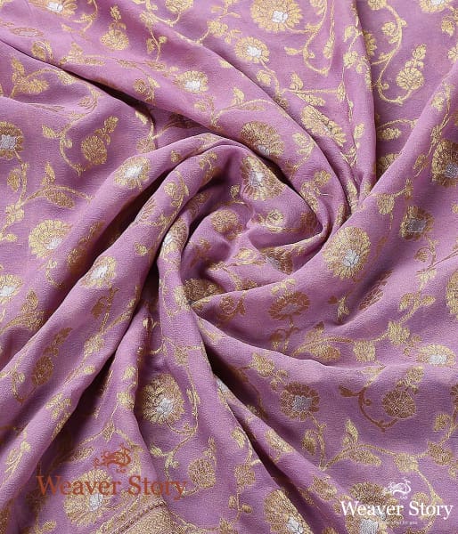 Handwoven_Banarasi_Georgette_Cutwork_Dupatta_in_Light_Purple_WeaverStory_05