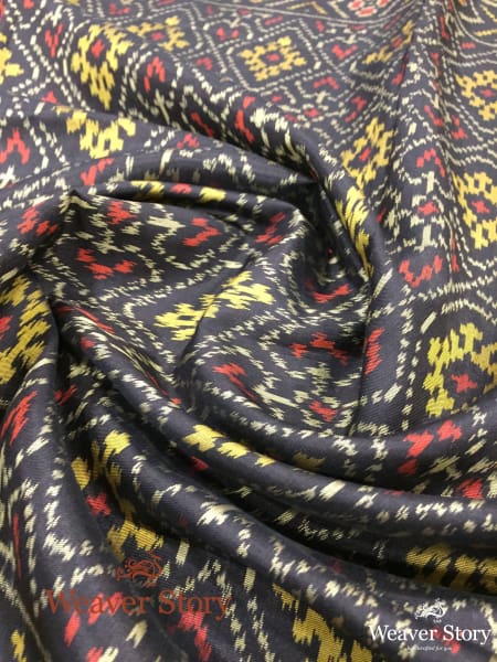Handwoven_Rajkot_Patola_Silk_Dupatta_in_Black_WeaverStory_05