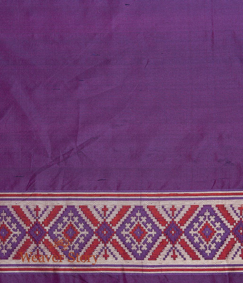 Handloom_Peach_Meenakari_Banarasi_Patola_with_Silk_Borders_WeaverStory_05