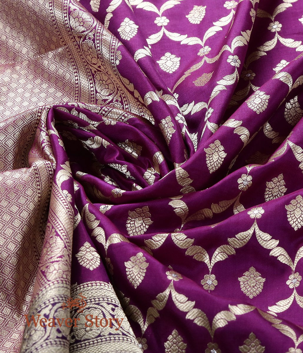 Handloom_Purple_Katan_Silk_Cutwork_Jangla_Dupatta_WeaverStory_05