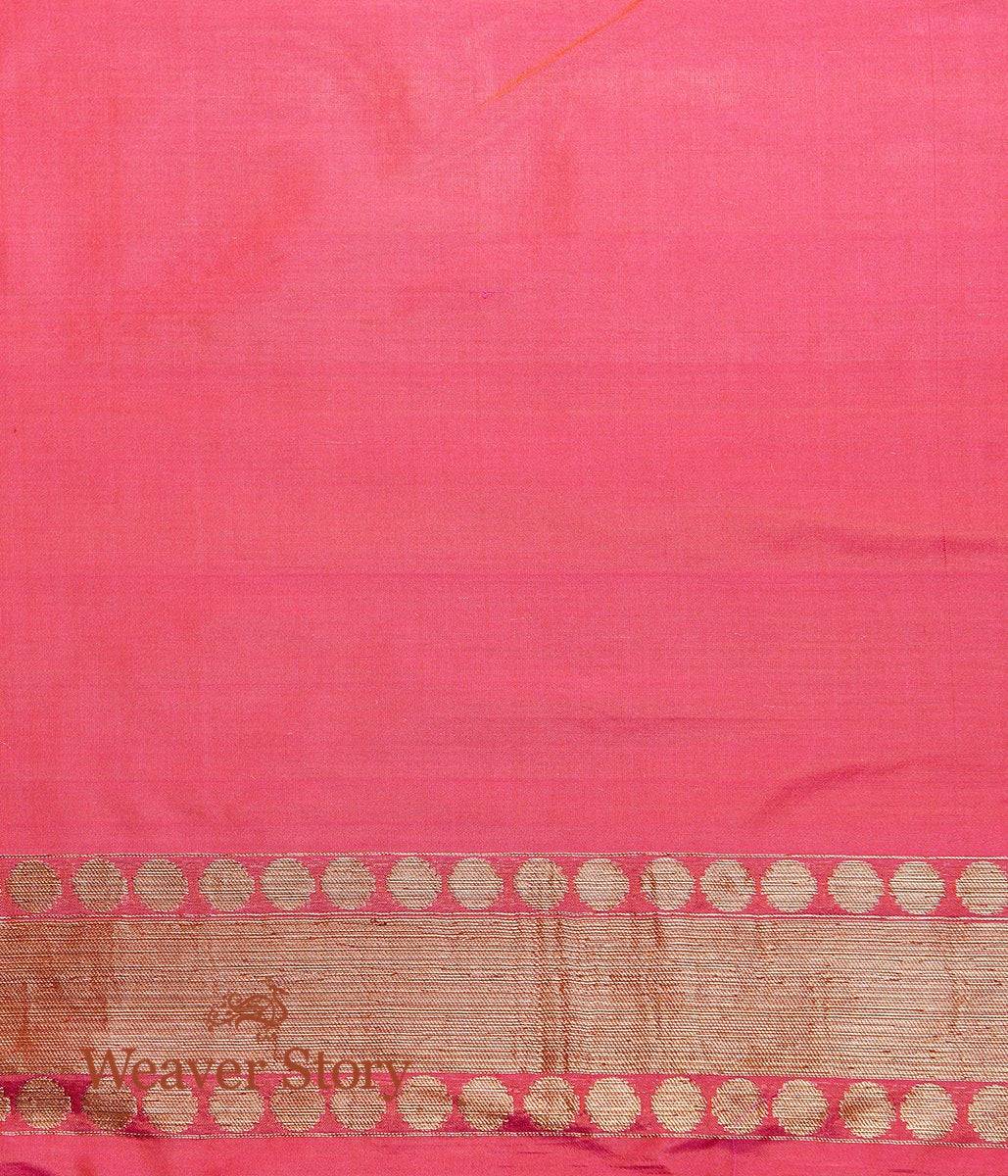 Handwoven_Pink_and_Orange_Dual_Tone_Antique_Zari_Banarasi_Patola_Saree_WeaverStory_05