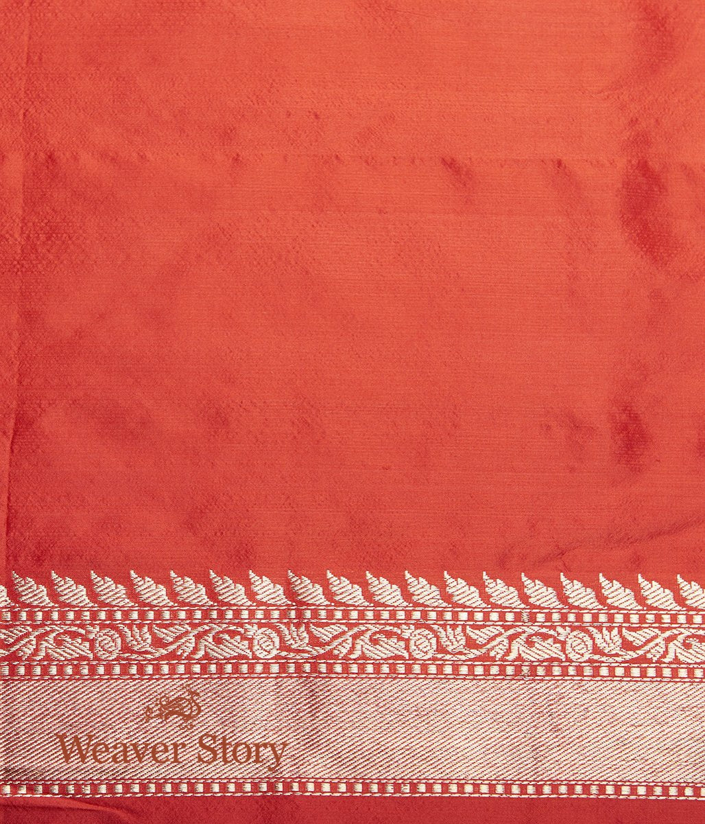 Handwoven_Wine_Tusser_Banarasi_Saree_with_Five_Color_Meenakari_Border_WeaverStory_05