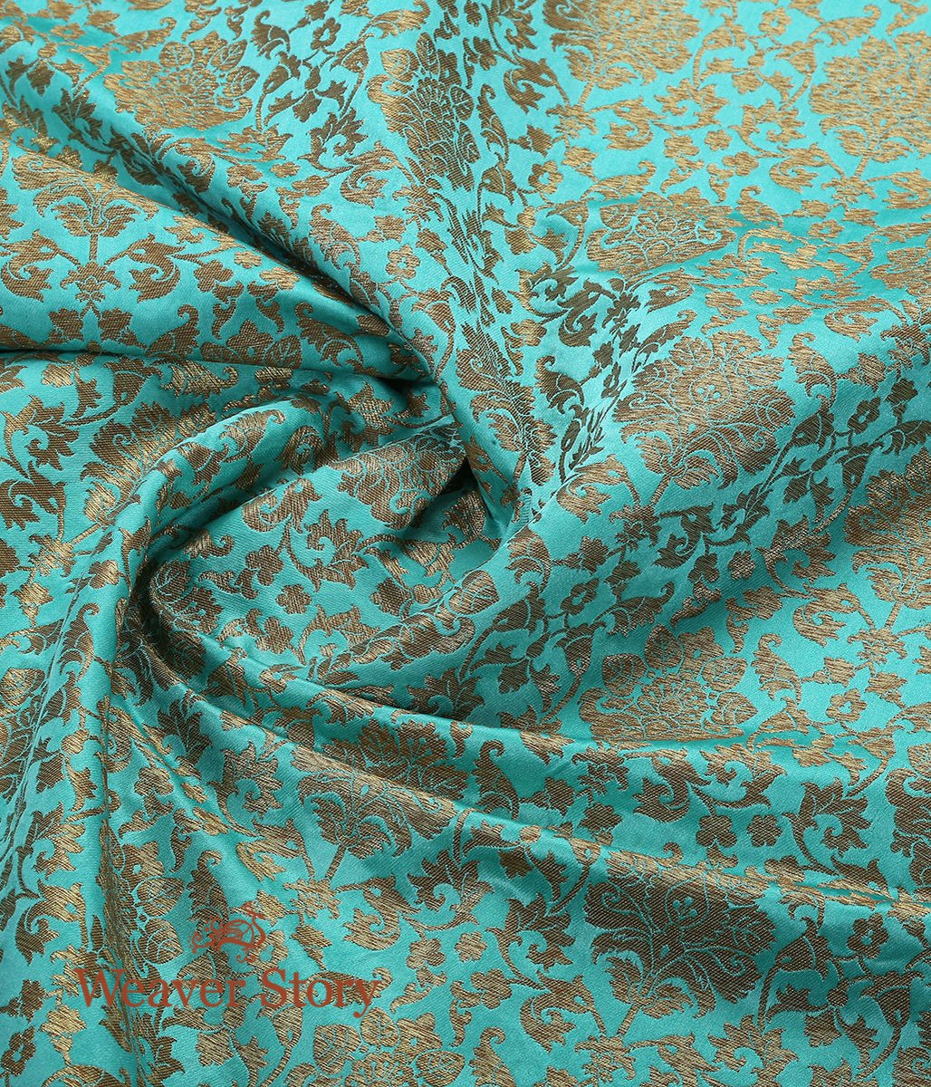 Handloom_Sea_Green_Kimkhab_Fabric_WeaverStory_05