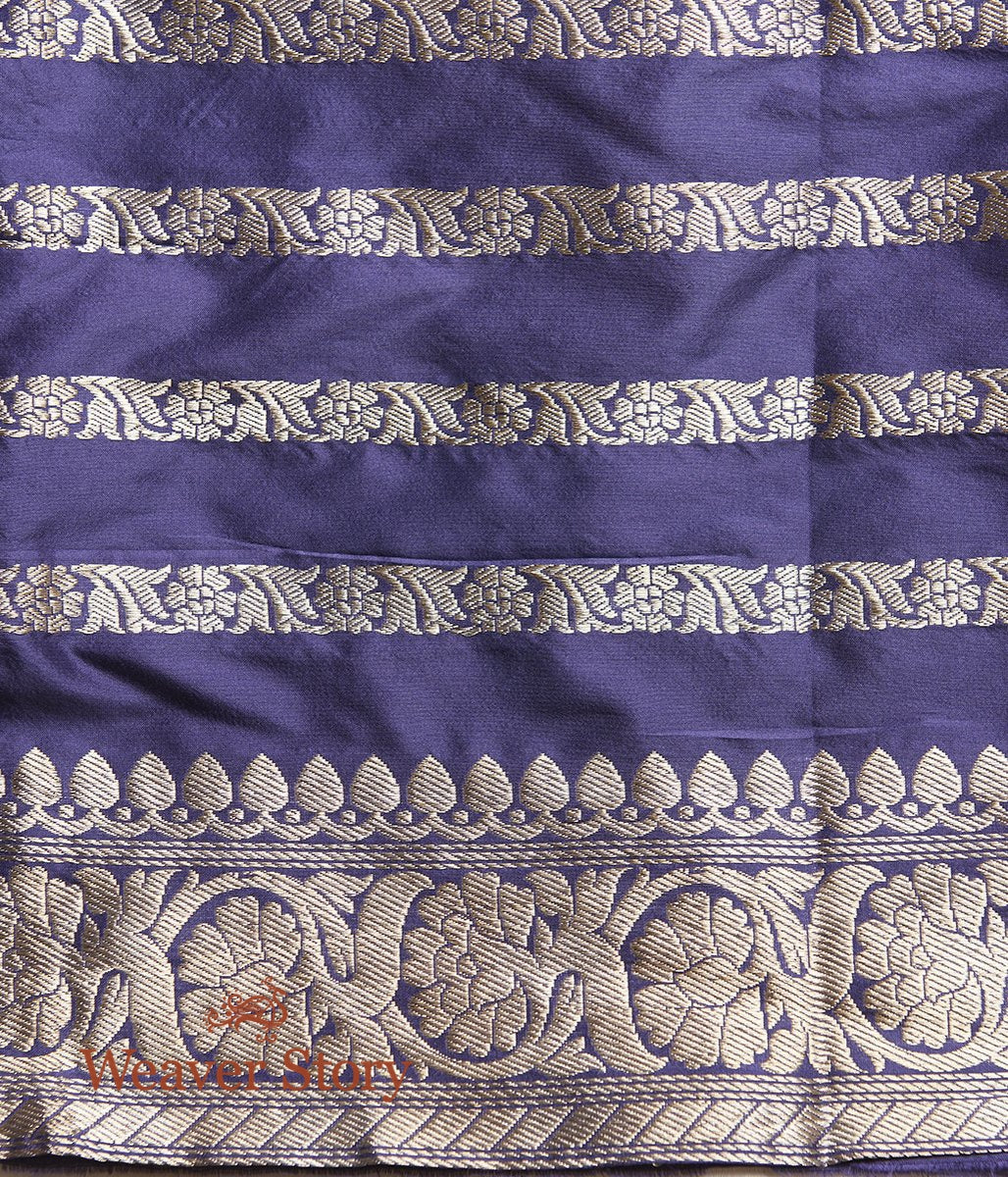 Handwoven_Blue_Chand_Boota_Saree_with_Konia_WeaverStory_05