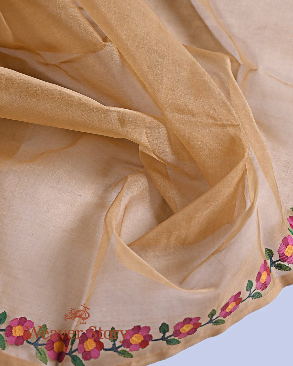 Handwoven_Brown_Silk_Jamdani_Saree_with_Birds_woven_on_Pallu_WeaverStory_05