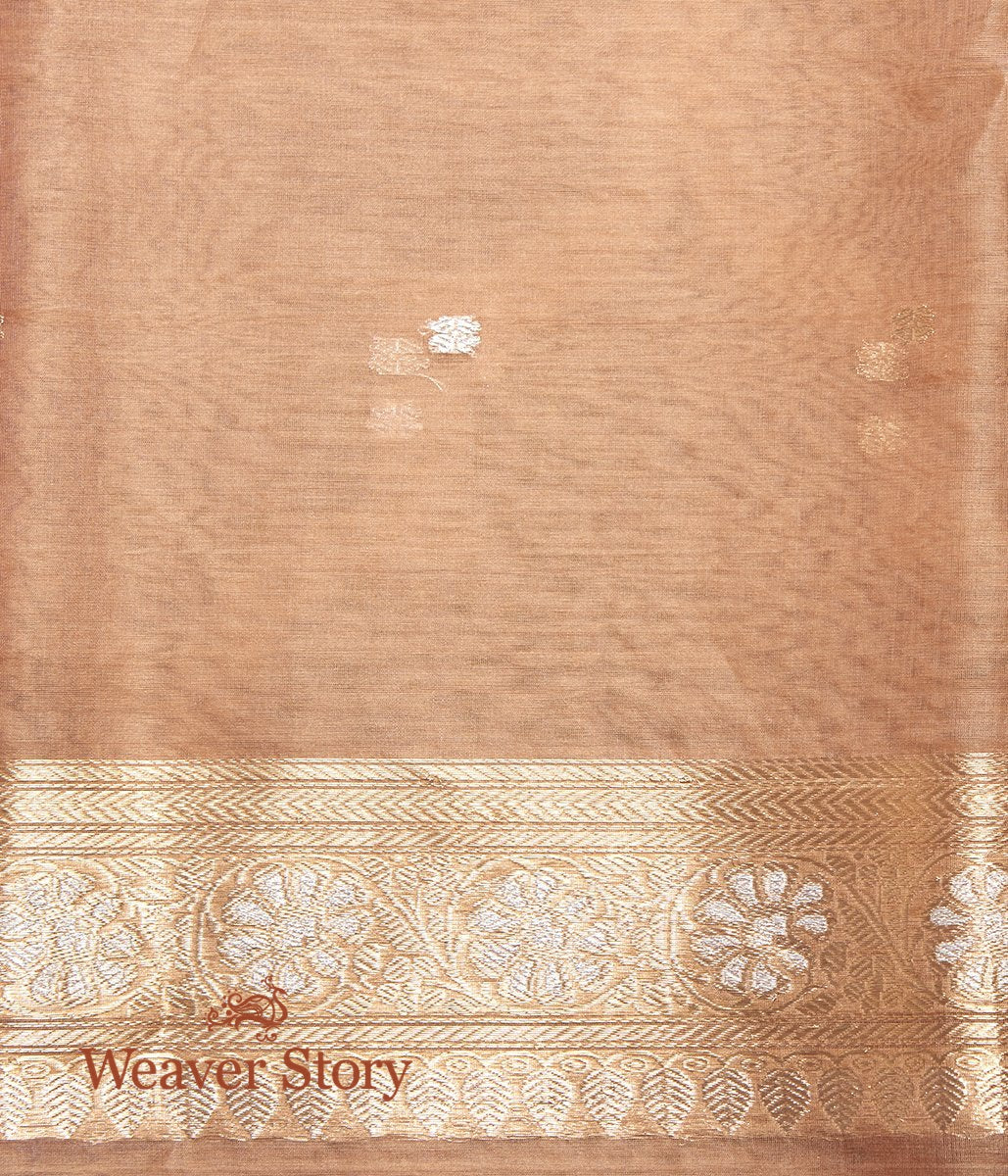 Handwoven_Soft_Brown_Sona_Rupa_Booti_Saree_With_Floral_Border_WeaverStory_05