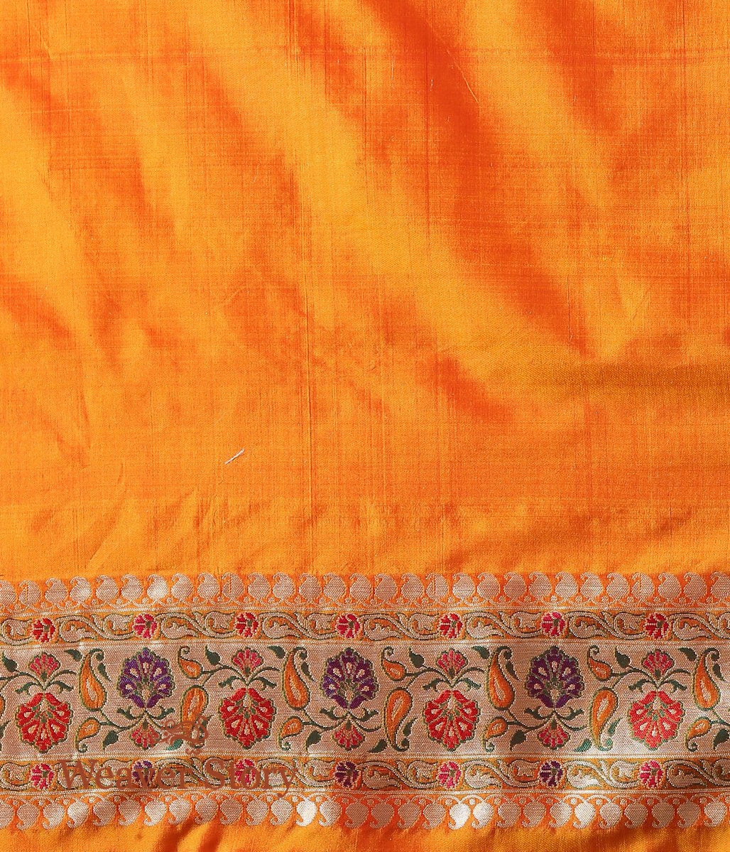 Handwoven_Mustard_Double_Warp_Patola_Saree_with_Meenakari_WeaverStory_05