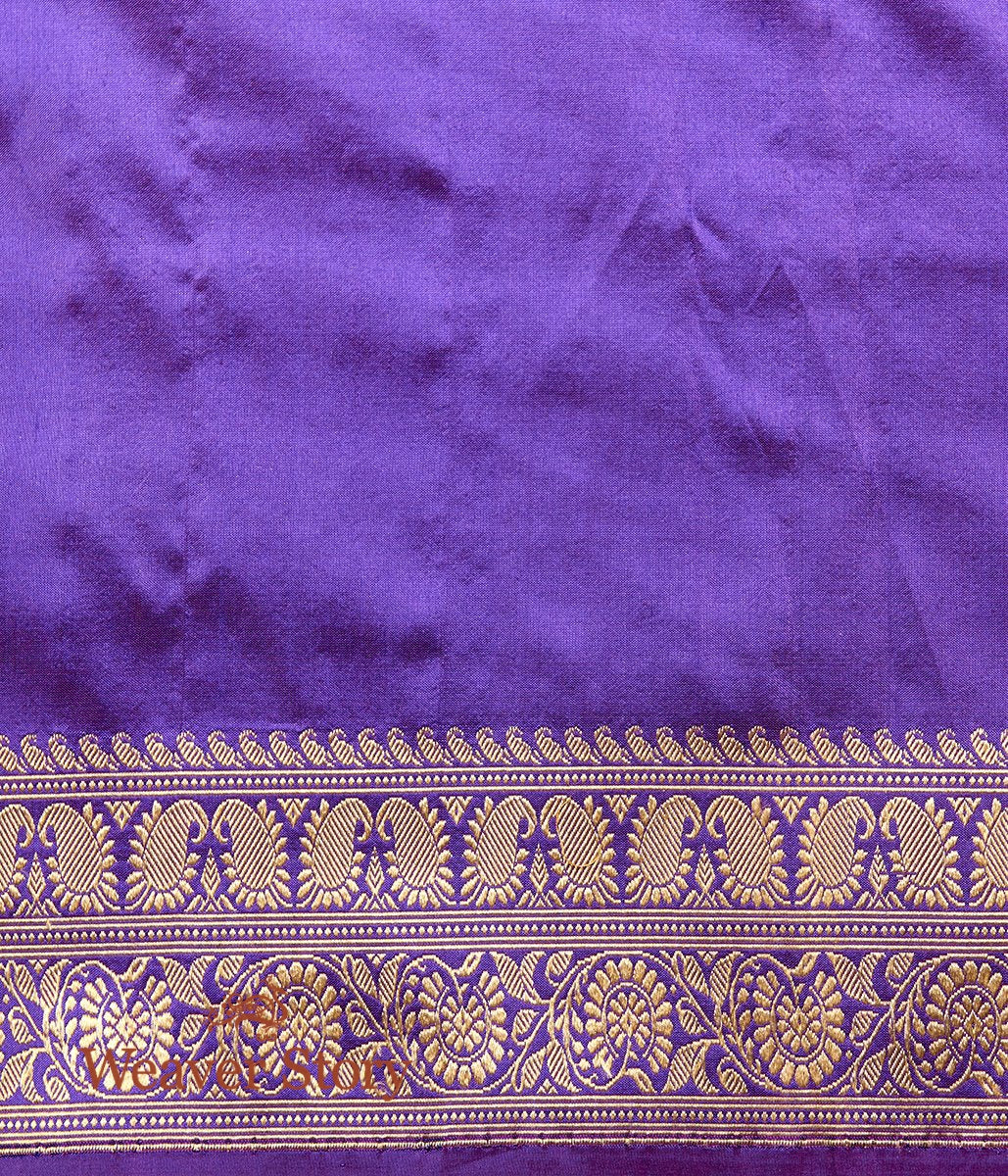 Handwoven_Purple_Baluchari_Kairi_Booti_Ghani_Saree_WeaverStory_05