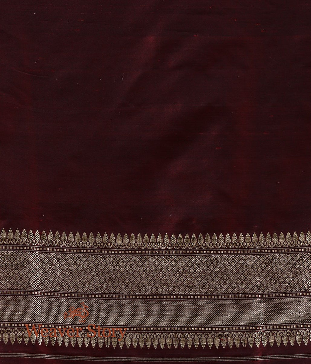 Handloom_Maroon_Kadhwa_Jangla_Saree_WeaverStory_04