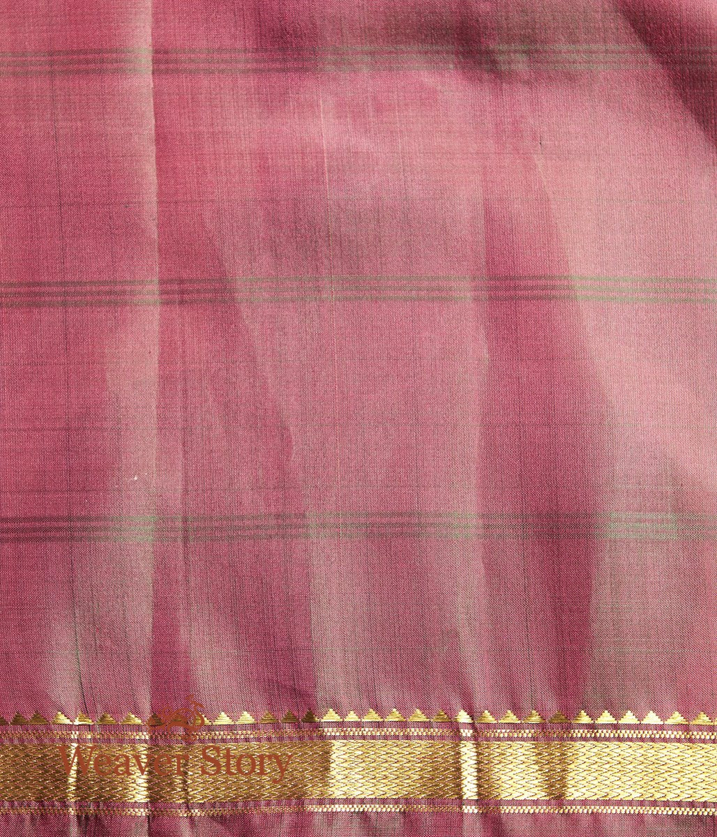Handwoven_Cherry_Red_Kanjivarm_Silk_Saree_with_Wine_Border_WeaverStory_05