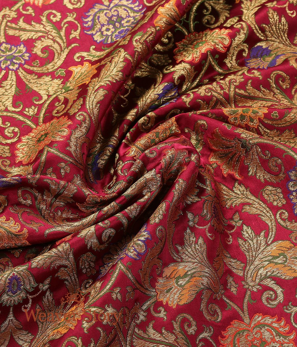 Handloom_Wine_Meenakari_Kimhab_Fabric_WeaverStory_05