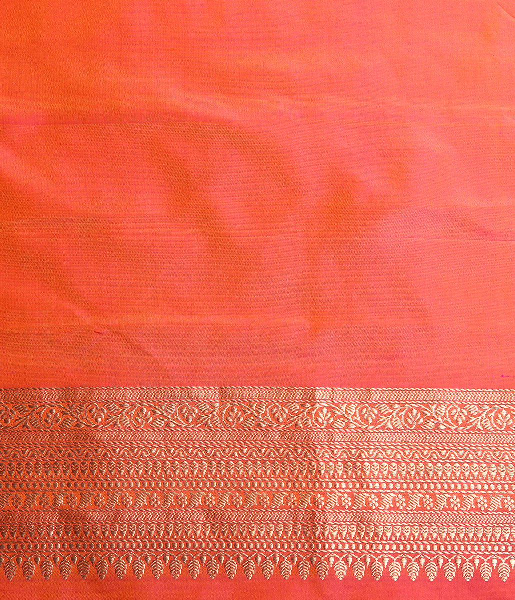 Handloom_Orange_Meenakari_Katan_Jangla_WeaverStory_05