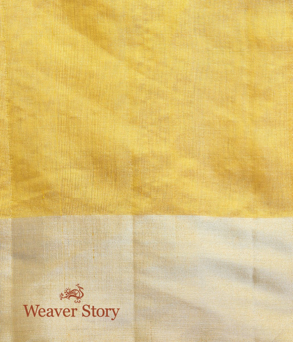 Handloom_Mustard_Chanderi_Tissue_Saree_with_Twin_Leaf_Motifs_WeaverStory_05