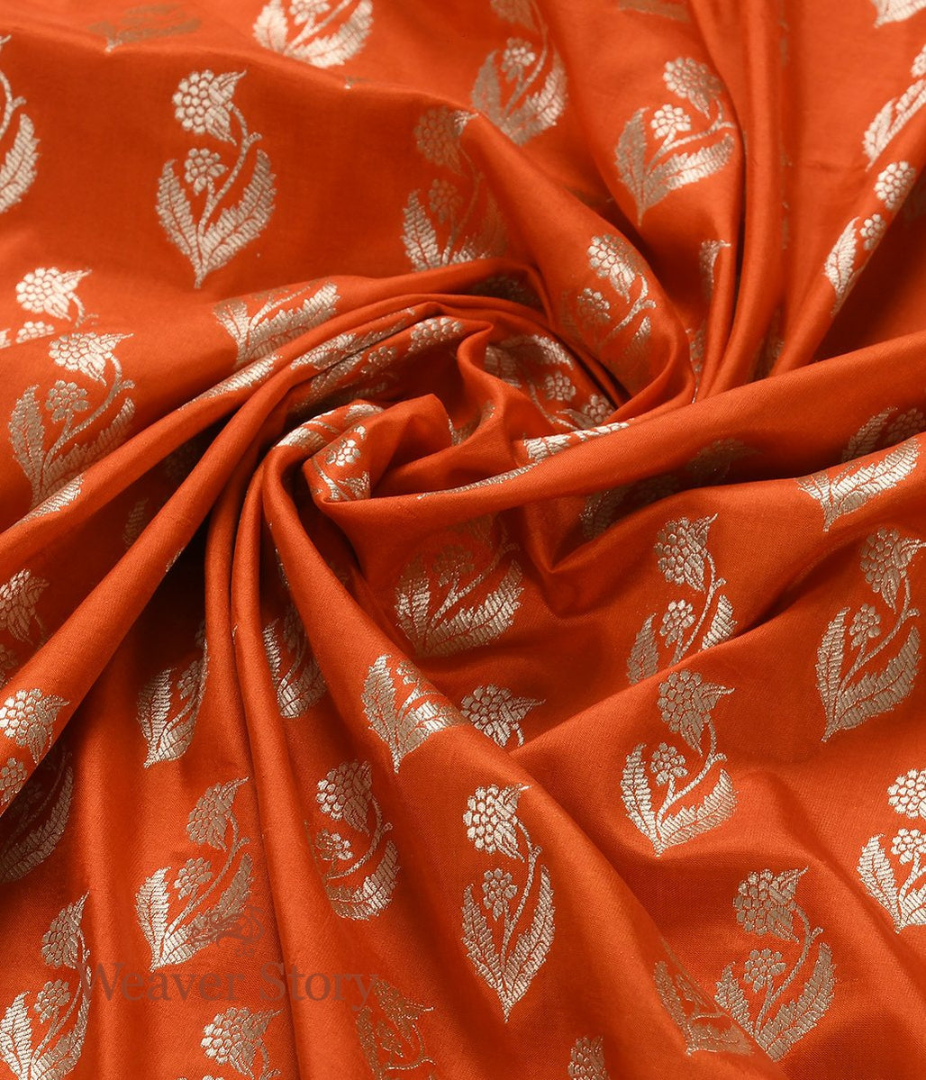 Handloom_Orange_Flower_Booti_Dupatta_WeaverStory_05