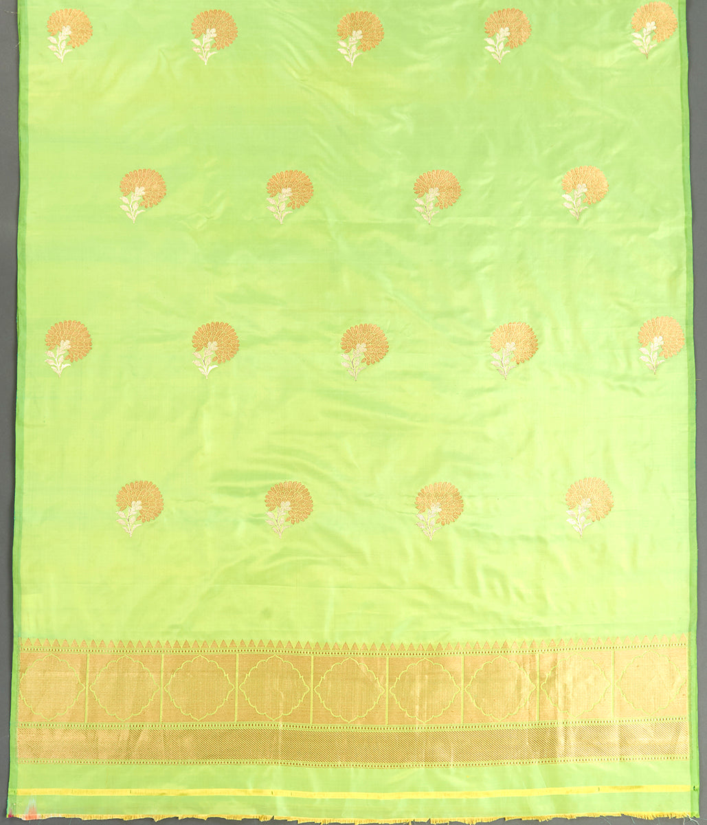 Suit_Set_-_Handwoven_Green_Katan_Silk_Kurta_and_Dupatta_with_Kadhwa_Booti_WeaverStory_05