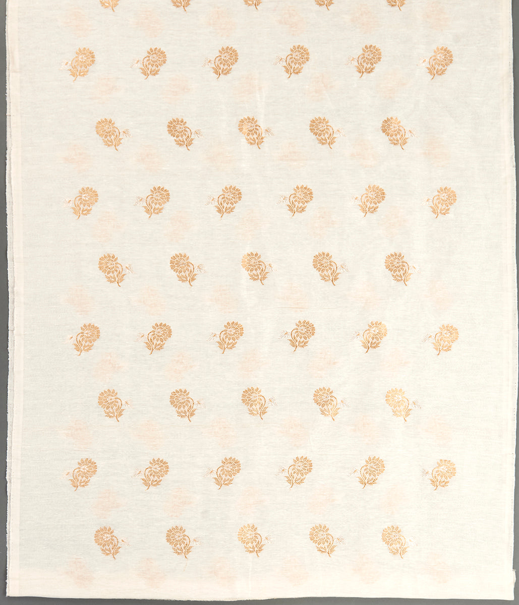 Suit_Set_-_Handwoven_Offwhite_Linen_Kurta_with_Peach_Dupatta_WeaverStory_05